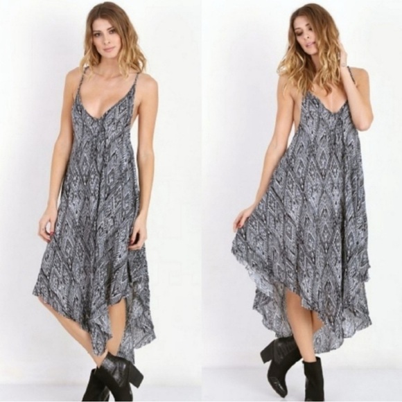 Free People Dresses & Skirts - Free People Intimately Black & White “Knot For You” Boho Maxi Dress Size Small